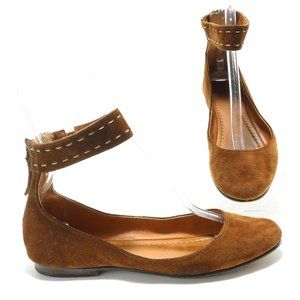 - FRYE Carson Suede Ankle Ballet Flat Women's Size 9 1/2M